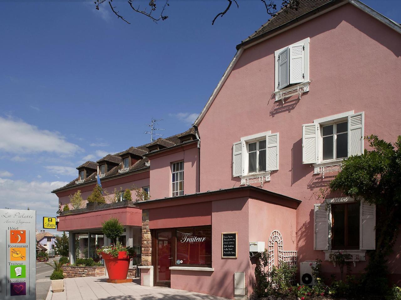 Hotel Restaurant Logis La Palette Wettolsheim Exterior foto