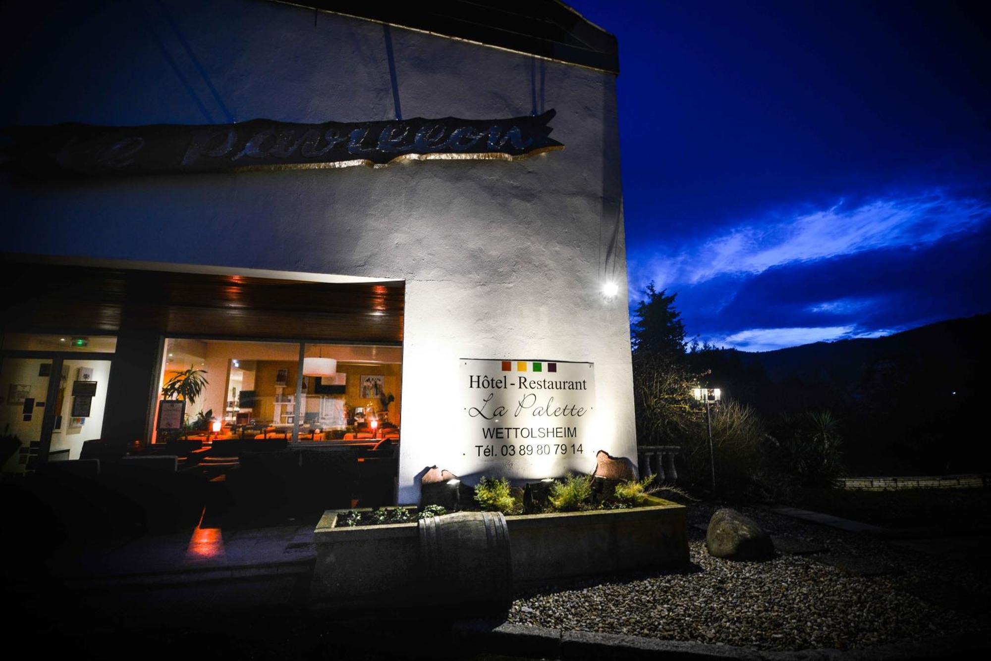 Hotel Restaurant Logis La Palette Wettolsheim Exterior foto
